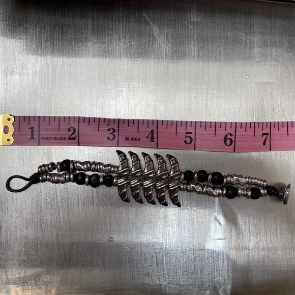 Uno De 50 Bracelet Silver Tone Black Fashion Jewelry With Bag‎ Southwest - Picture 9 of 11